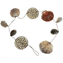 Product Maritime decorative wall decoration, shell garland, maritime garland L125cm