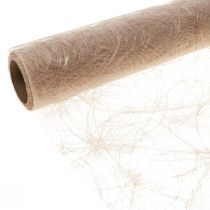 Product Deco fleece Sizoweb table runner beige 30cm 5m