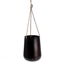 Product Hanging basket metal flower pot for hanging brown 22/20/16.5cm set of 3