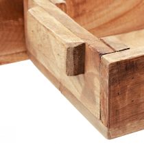 Product Box for planting wooden planter 48.5/40.5/32.5cm set of 3