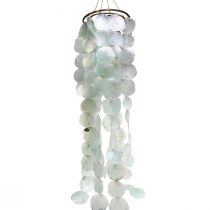 Capiz wind chime hanging decoration shell decoration green Ø29cm 160cm