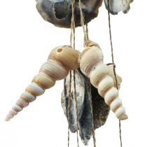 Maritime wind chime snail shell decoration shells 58cm
