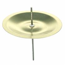 Candlestick with thorn gold Ø5cm 36pcs