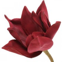 Magnolia artificial flower on a stick Ø10cm Foam 6pcs Different colors