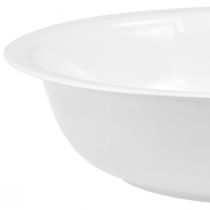 Product Metal bowl bowl white enamel look Ø29cm H7.5cm