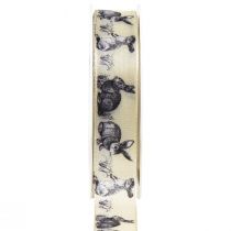 Product Easter gift ribbon silk ribbon Easter bunnies 25mm 18m