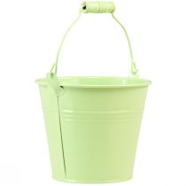 Product Bucket with Handle Planter Metal Pastel Ø14cm H12cm 6 pcs