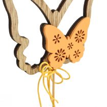 Product Flower Plug Butterfly Decorative Plug Wood 8.5x7cm 12 pcs
