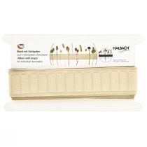 Product Decorative ribbon ribbon loops brown 40mm 6m