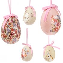 Product Decorative Easter eggs for hanging with motifs 4.5×6.5cm 6pcs