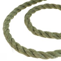 Jute ribbon jute cord cord jute decoration olive green Ø7mm 5m