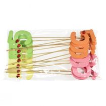 Product Number plug birthday 5 flower plug wood 27,5cm 16 pcs