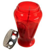 Product Grave candles red drops mourning lights Ø9cm H17cm 4 pcs