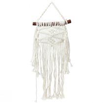 Product Wall hanging macrame boho wall decoration cream 18.5×48cm