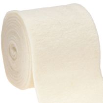 Felt ribbon 15cm x 5m white