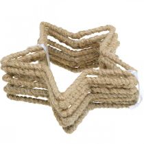 Product Advent decoration, Christmas decoration star, decorative star jute W15.5cm 8 pcs