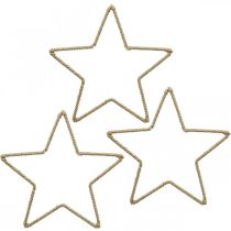 Product Advent decoration, Christmas decoration star, decorative star jute W15.5cm 8 pcs