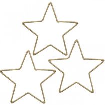 Product Advent decoration, Christmas decoration star, decoration star jute W15.5cm 8 pieces