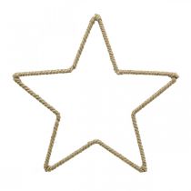 Product Advent decoration, Christmas decoration star, decorative star jute B24.5cm 5pcs