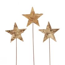 Product Decorative stars for sticking tree bark decoration stars Advent 22cm 24 pcs
