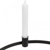 Product Candle ring rod candles candle holder metal black Ø35cm