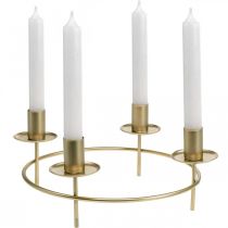 Product Candle ring rod candles candle holder gold Ø28cm H11cm 2pcs