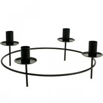 Product Candle ring rod candles candle holder black Ø28cm H11cm