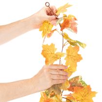 Product Artificial Maple Leaf Garland Autumn Decoration 165cm