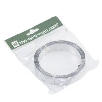 Product Aluminum flat wire ribbon, matte silver, 20mm x 5m - decorative ribbon, crafting, DIY