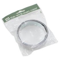 Product Aluminum flat wire, silver, 30mm x 3m - florist wire, decorative wire, craft wire, aluminum wire, bendable wire