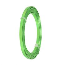 Product Aluminum flat wire green 5mm x 1mm 2.5m