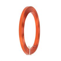 Product Aluminum flat wire orange 5mm x 1mm 2,5m