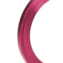 Product Aluminum flat wire Pink 5mm x 1mm 2,5m