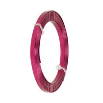 Product Aluminum flat wire Pink 5mm x 1mm 2,5m