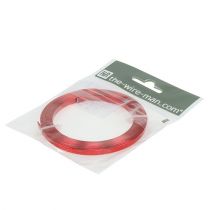 Product Aluminum flat wire red 5mm x 1mm 2,5m