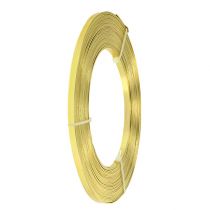 Product Aluminum flat wire gold 5mm 10m