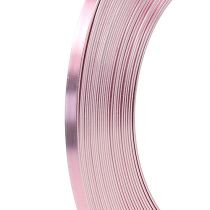 Product Aluminum flat wire pink 5mm 10m