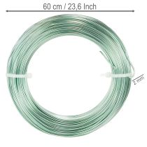 Product Mint Green Aluminium Wire 2mm x 60m for Crafting and Decoration