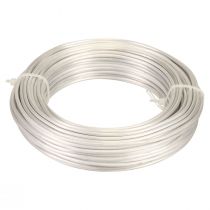 Aluminum wire aluminum wire 3mm jewelry wire white-silver matt 500g