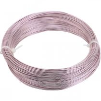 Product Aluminum wire Ø1mm pink decorative wire round 120g