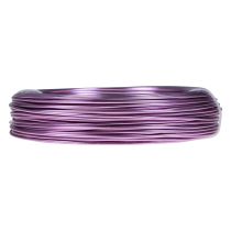 Product Purple aluminum wire, 2mm, for jewelry & decoration, lavender-colored craft wire, 500g - 60m