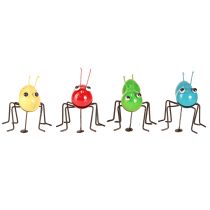 Product Ant Decoration Metal Figures with Magnet 11×8.5×10cm 4 pcs