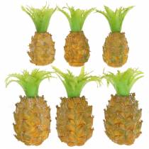 Product Mini pineapple artificial H6.5cm - 8cm 6 pcs