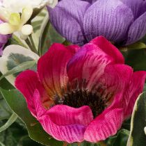 Product Artificial flower bouquet of anemones, spring decoration, versatile in a modern design, 26cm