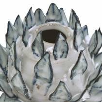 Product Decorative vase art shock ceramic blue, white Ø9.5cm H9cm