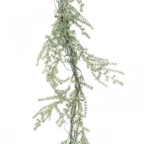 Product Artificial Garland Frosted Larch Decoration White Grey 170cm