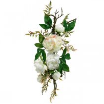 Peony topper, table decoration, Paeonia branch white L60cm