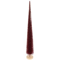 Product Decorative Christmas tree, slim tree figure on a wooden base, 60cm