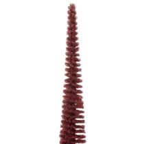 Product Decorative Christmas tree, slim tree figure on a wooden base, 60cm
