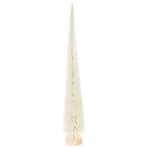 Product Decorative Christmas tree with wooden base for winter decoration, 40cm, 3 pieces
